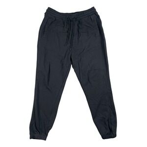 Gymshark Joggers Mens‎ M Black Tapered Fit Sweatpants Elastic Waist Drawstring